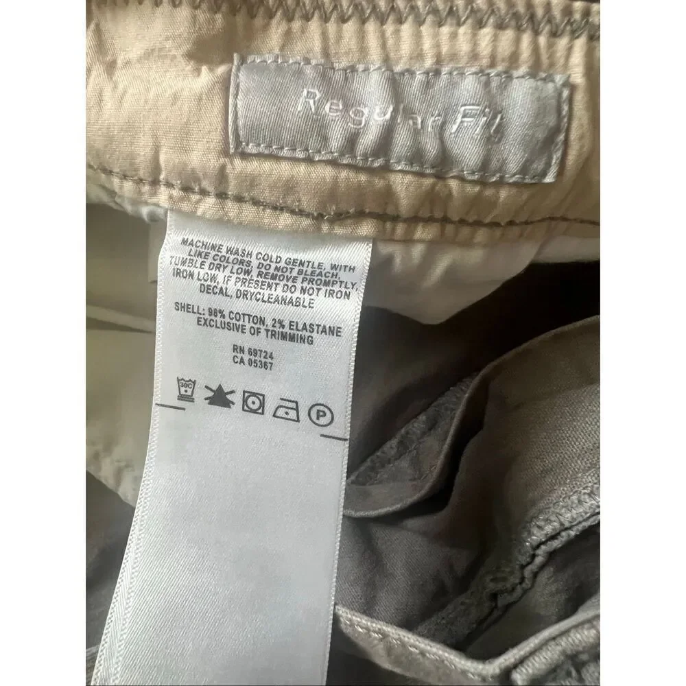 Columbia Khaki Gray Regular Fit Straight Leg Flex Pants 36 x 31